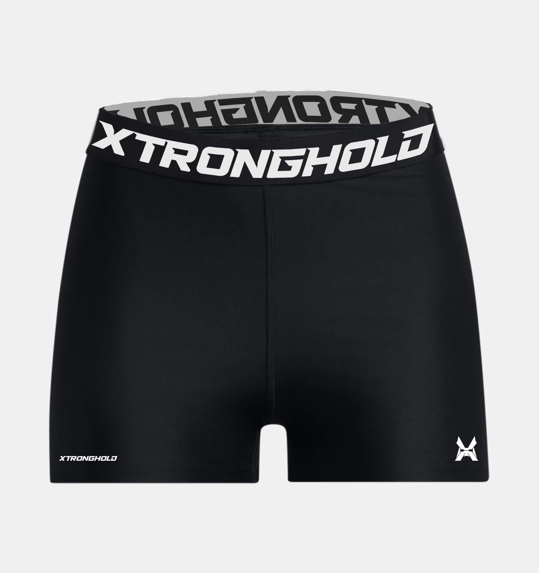 XTRD Women's 2inches Performance Compression Shorts Black 2" Women's Compression Shorts - Image 5