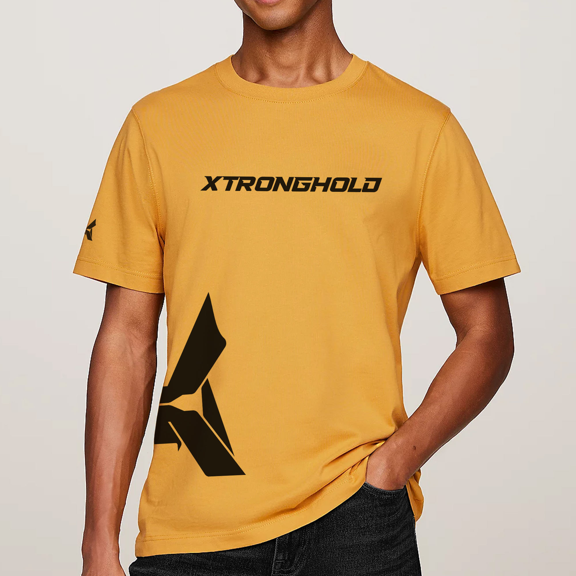 XTRD Men's Resilience Oversize Cotton T-Shirt | Solar Ember 04 Men's Resilience Cotton T-Shirt - Image 5