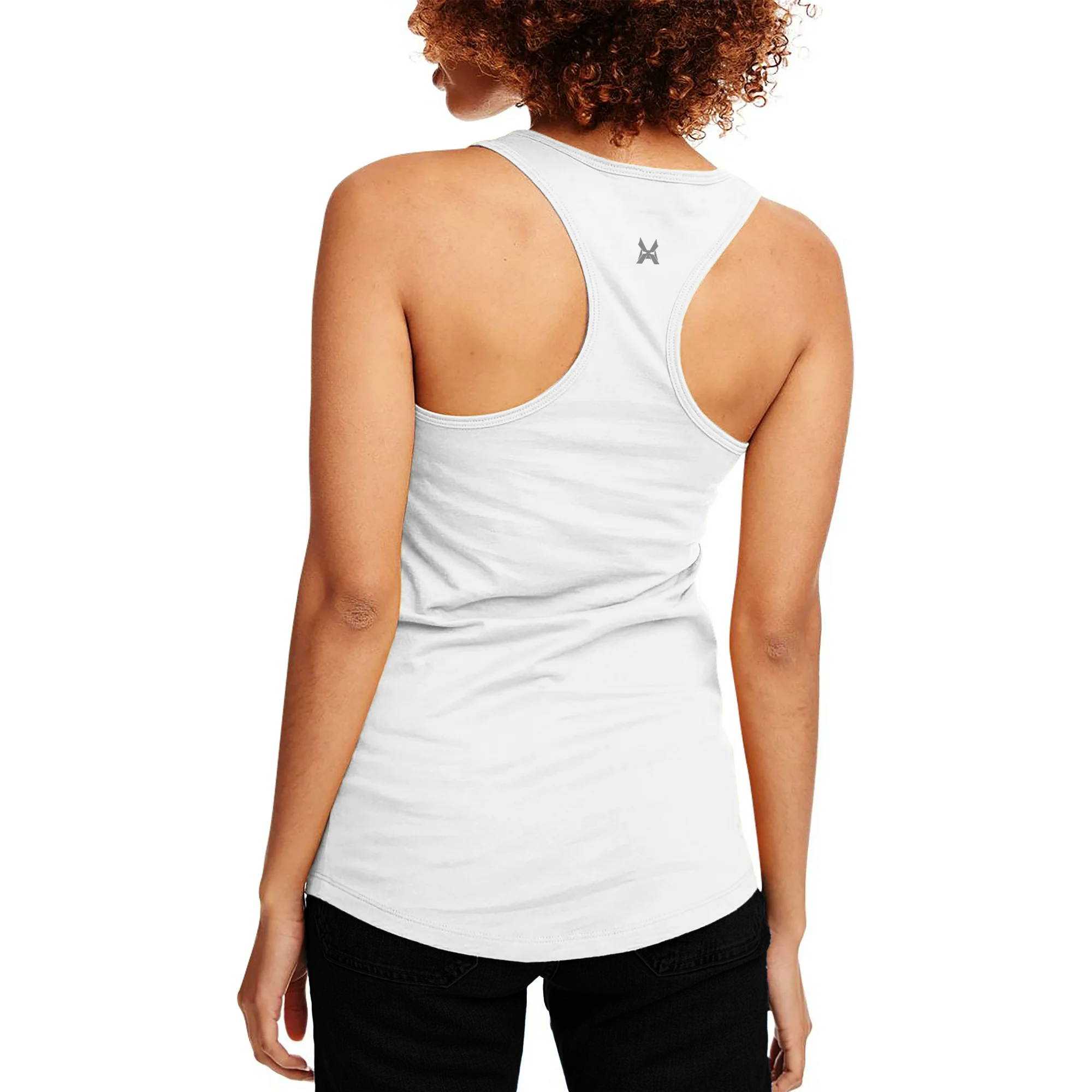 XTRD Woman's Velocity Lite Racer Tank Top Off White 02 Velocity Lite Racerback Women's Tank Top - Image 2