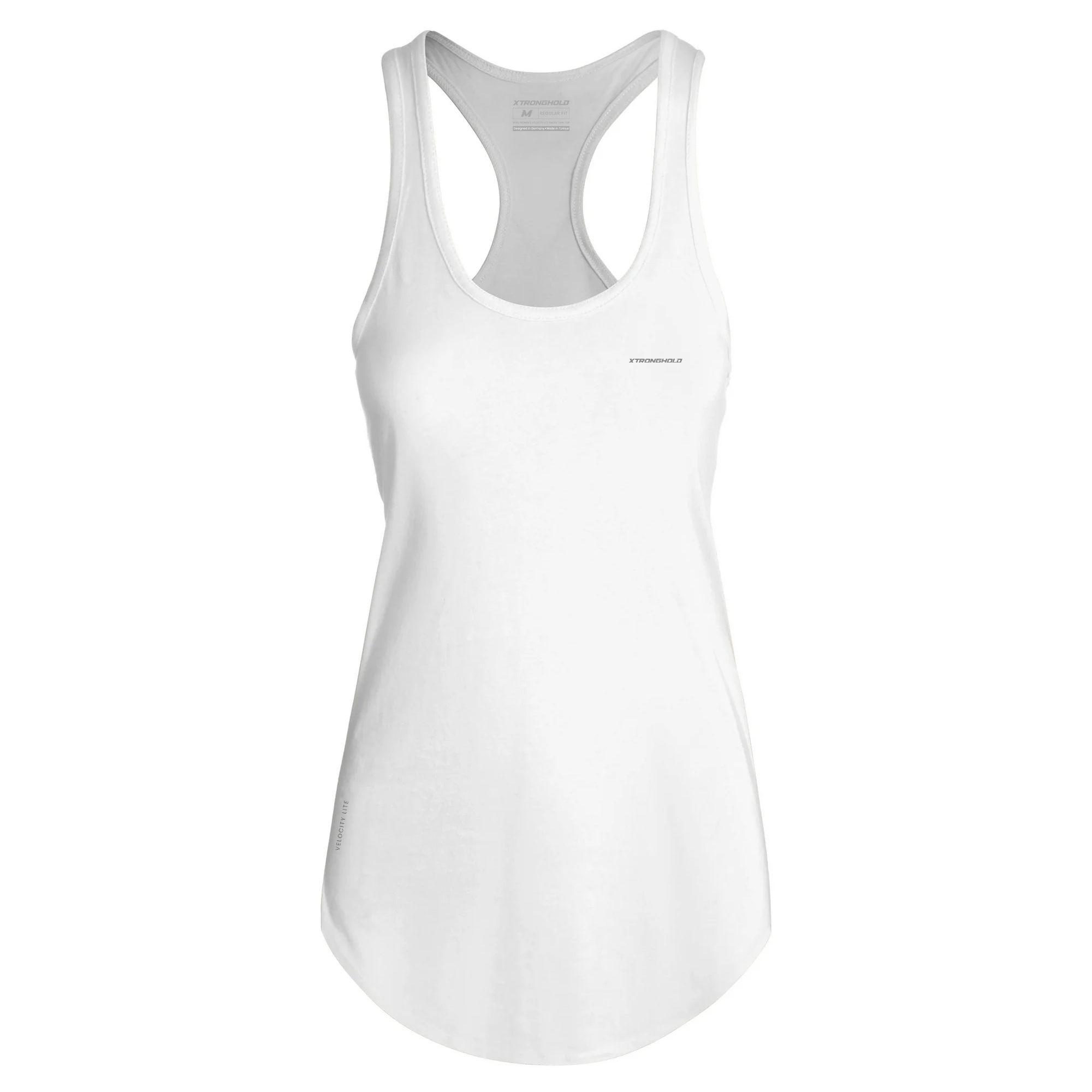 XTRD Woman's Velocity Lite Racer Tank Top Off White 03 Velocity Lite Racerback Women's Tank Top - Image 5