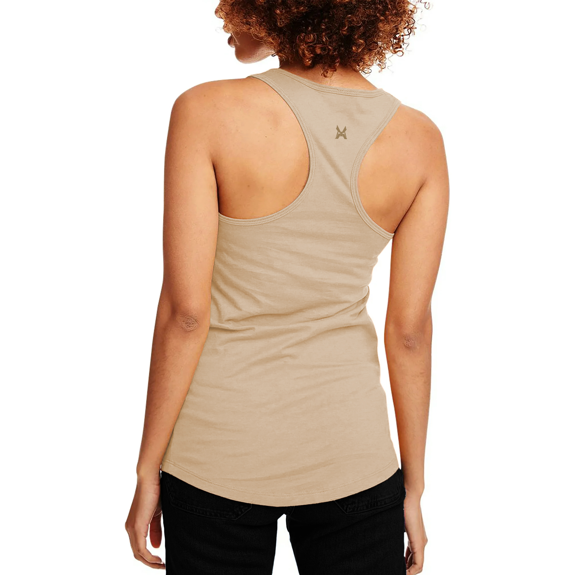 XTRD Woman's Velocity Lite Racer Tank Top Pure Ivory 02 Velocity Lite Racerback Women's Tank Top - Image 7
