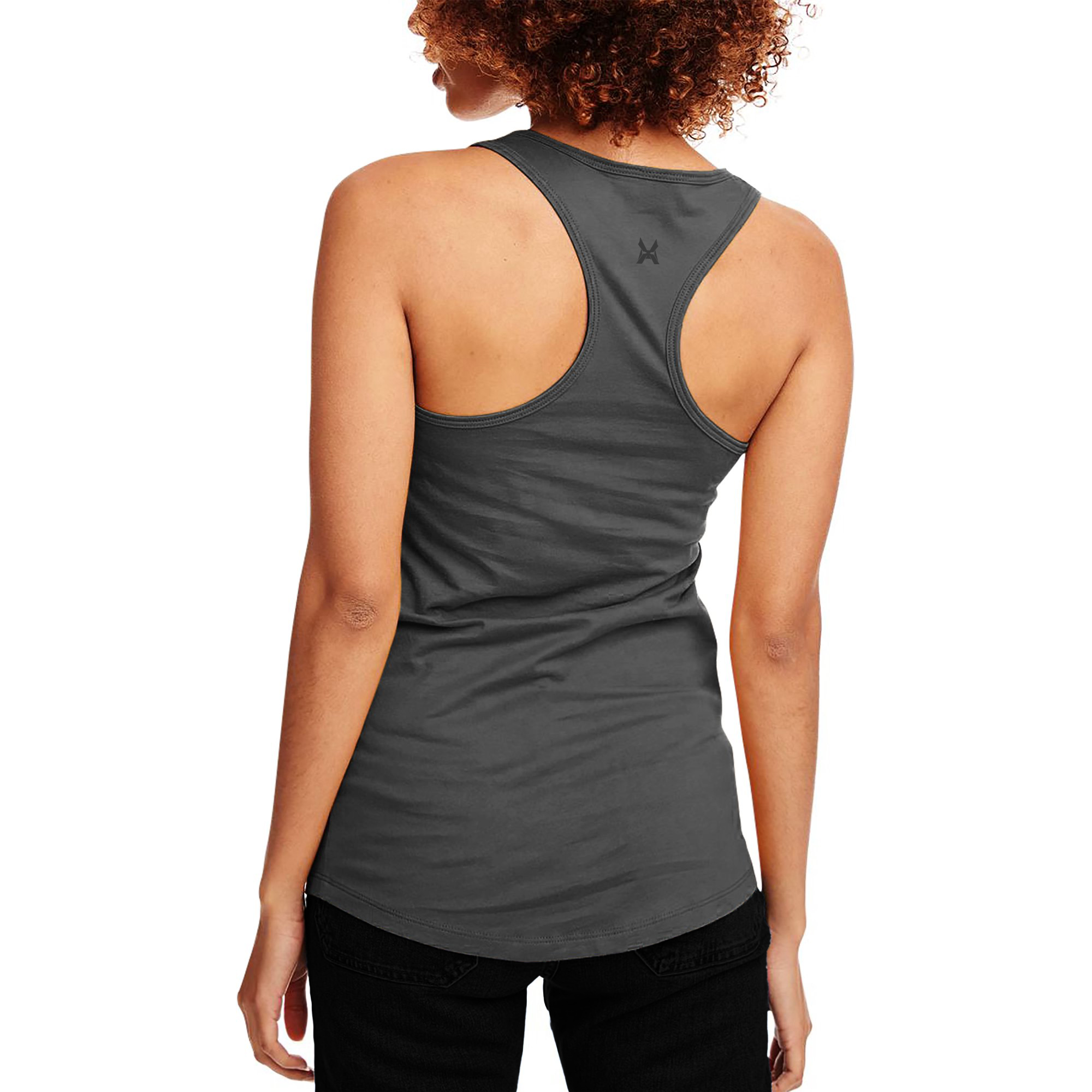 XTRD Woman's Velocity Lite Racer Tank Top Steel Gray 02 Velocity Lite Racerback Women's Tank Top - Image 16
