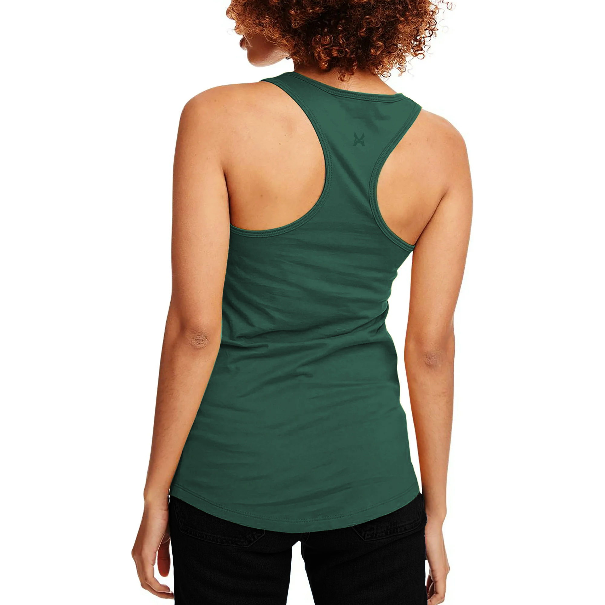 XTRD Woman's Velocity Lite Racer Tank Top Vivid Green 02 Velocity Lite Racerback Women's Tank Top - Image 12