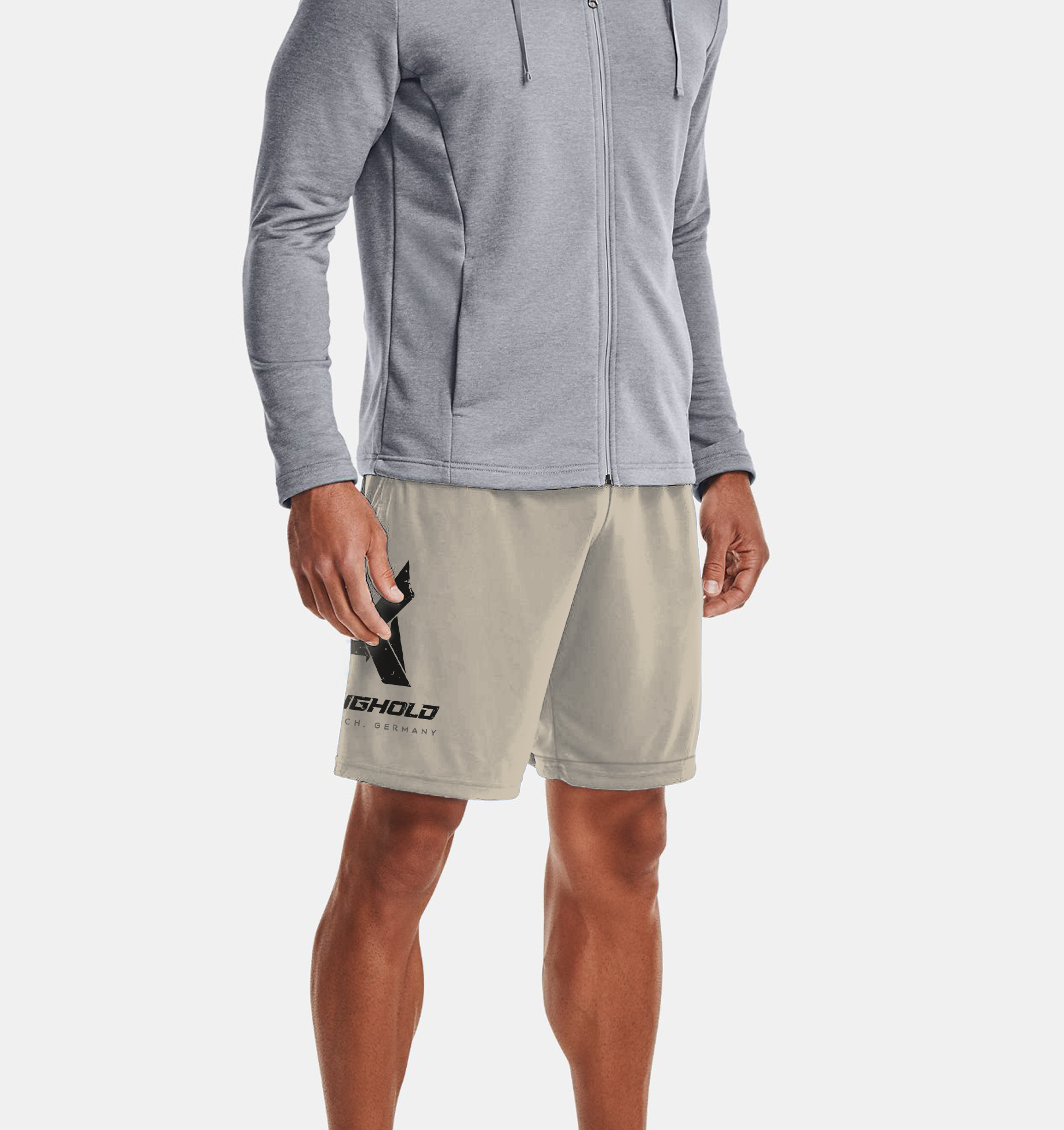 XTRD Mens Survivor Ciruit Training Shorts 1.0 Beige 03 Men's Survivor Cotton Blend Training Shorts 1.0 - Image 4