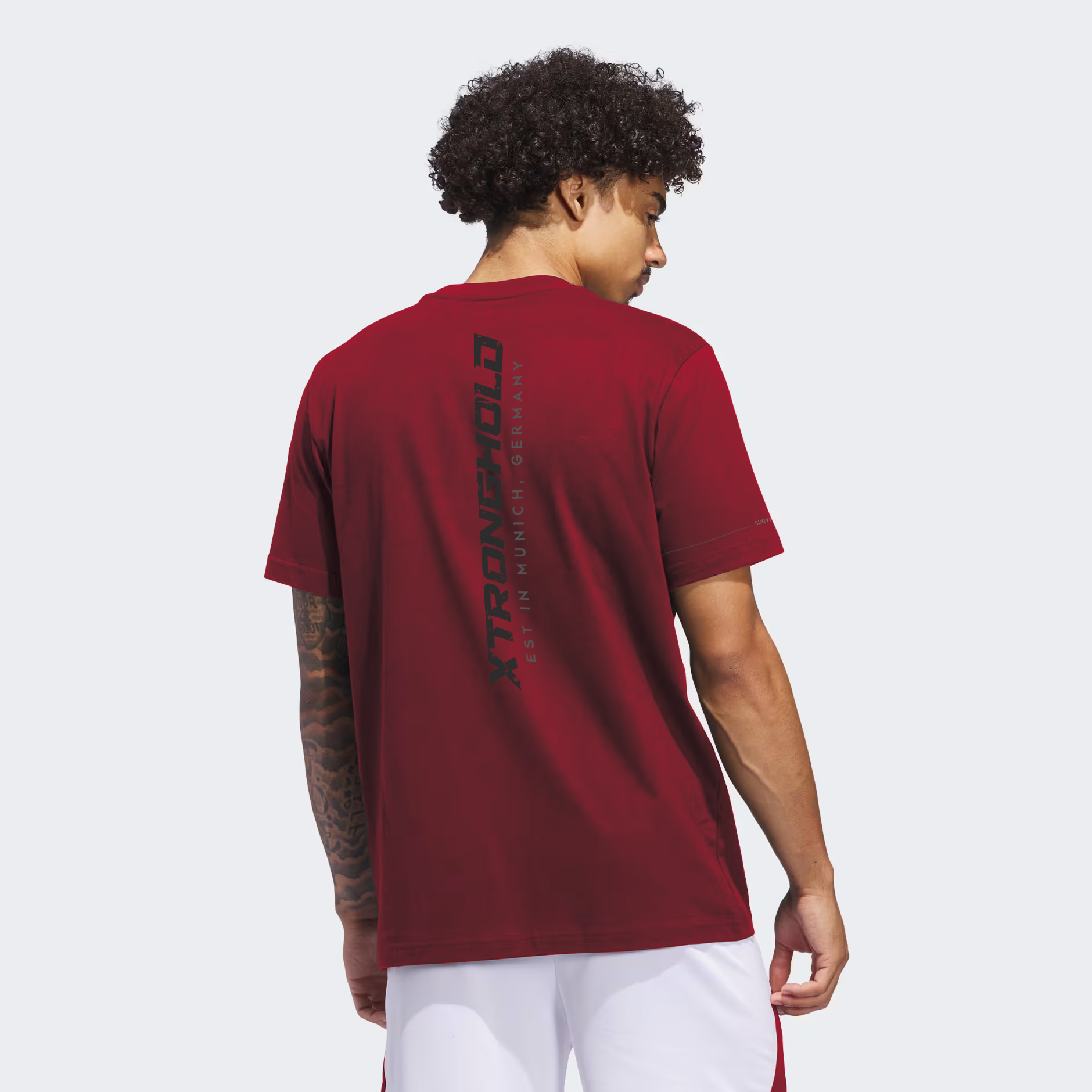 XTRD Men's Survivor Workout Cotton T Future Red 02 Men's Survivor Workout Cotton T-Shirt - Image 16