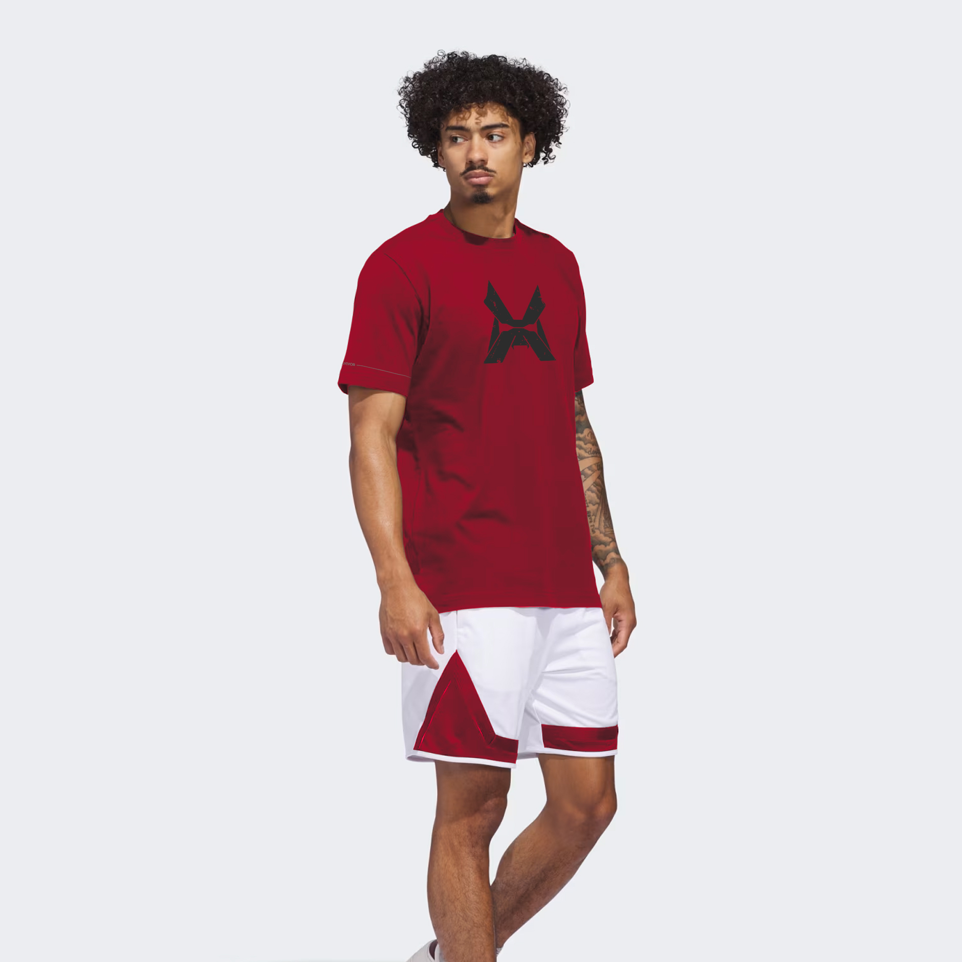 XTRD Men's Survivor Workout Cotton T Future Red 03 Men's Survivor Workout Cotton T-Shirt - Image 15