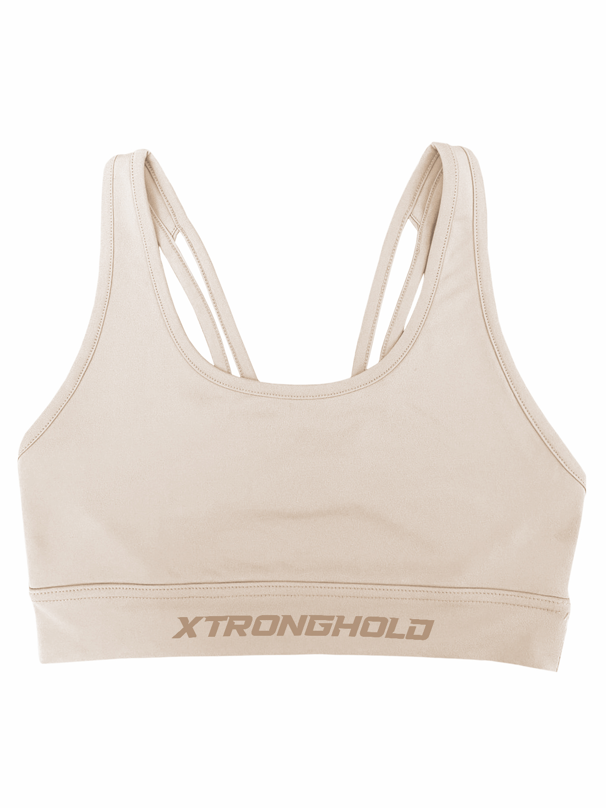 XTRD Women's MC Flow Strappy Sports Bra V1 Antique White01 Women's MC Flow Strappy Sports Bra V1 - Image 2