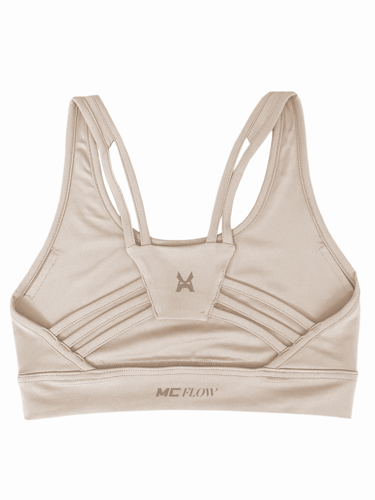 XTRD Women's MC Flow Strappy Sports Bra V1 Antique White02 Women's MC Flow Strappy Sports Bra V1 - Image 3